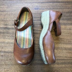 Dansko Jute Maryjane Clogs